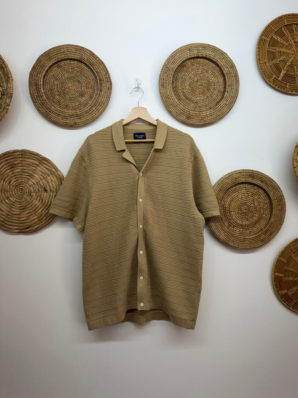 Abercrombie Knit Button Up Shirt Mens XL